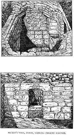 [Illustration: Becket's Well, Derby, showing present masonry.]