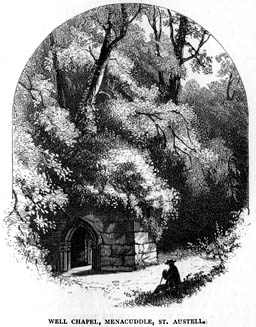 [Illustration: Well chapel at Menacuddle, St.  Austell]