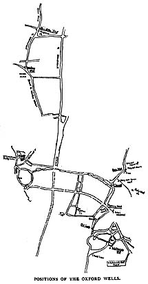 [Illustration: Position of the Oxford wells.]